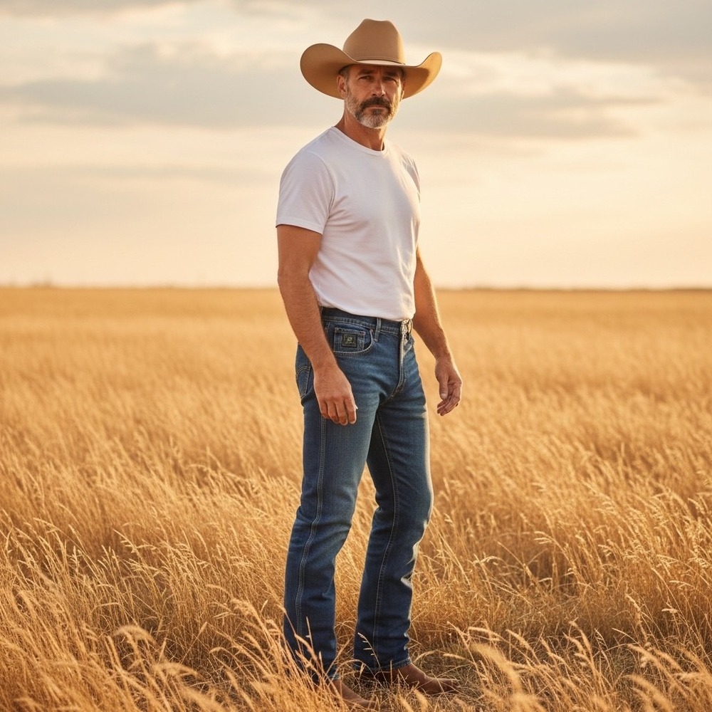 Cinch Up Mens 36x34 Blue Denim Jeans Classic‎ Fit Straight Leg Cowboy Western